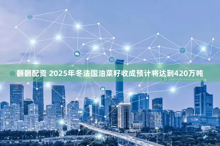 翻翻配资 2025年冬法国油菜籽收成预计将达到420万吨