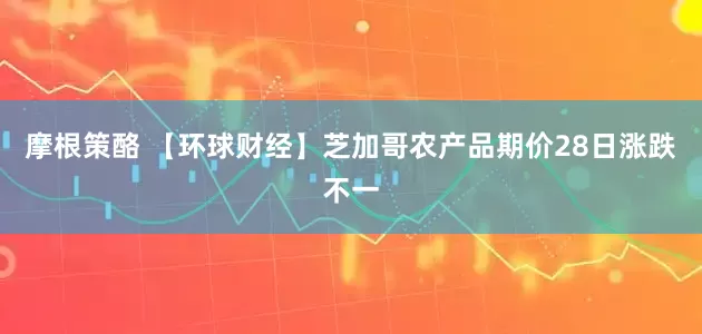 摩根策酪 【环球财经】芝加哥农产品期价28日涨跌不一