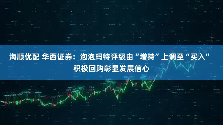 海顺优配 华西证券：泡泡玛特评级由“增持”上调至“买入” 积极回购彰显发展信心