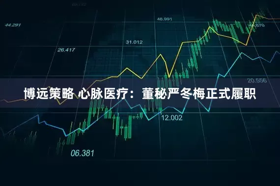 博远策略 心脉医疗：董秘严冬梅正式履职