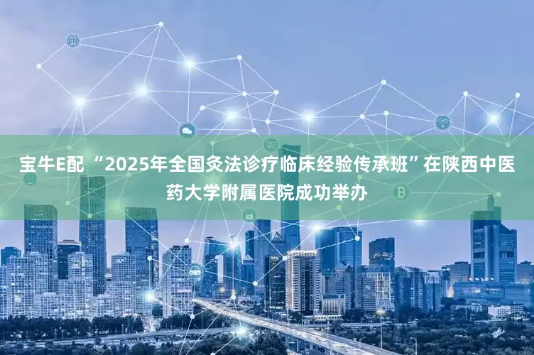 宝牛E配 “2025年全国灸法诊疗临床经验传承班”在陕西中医药大学附属医院成功举办
